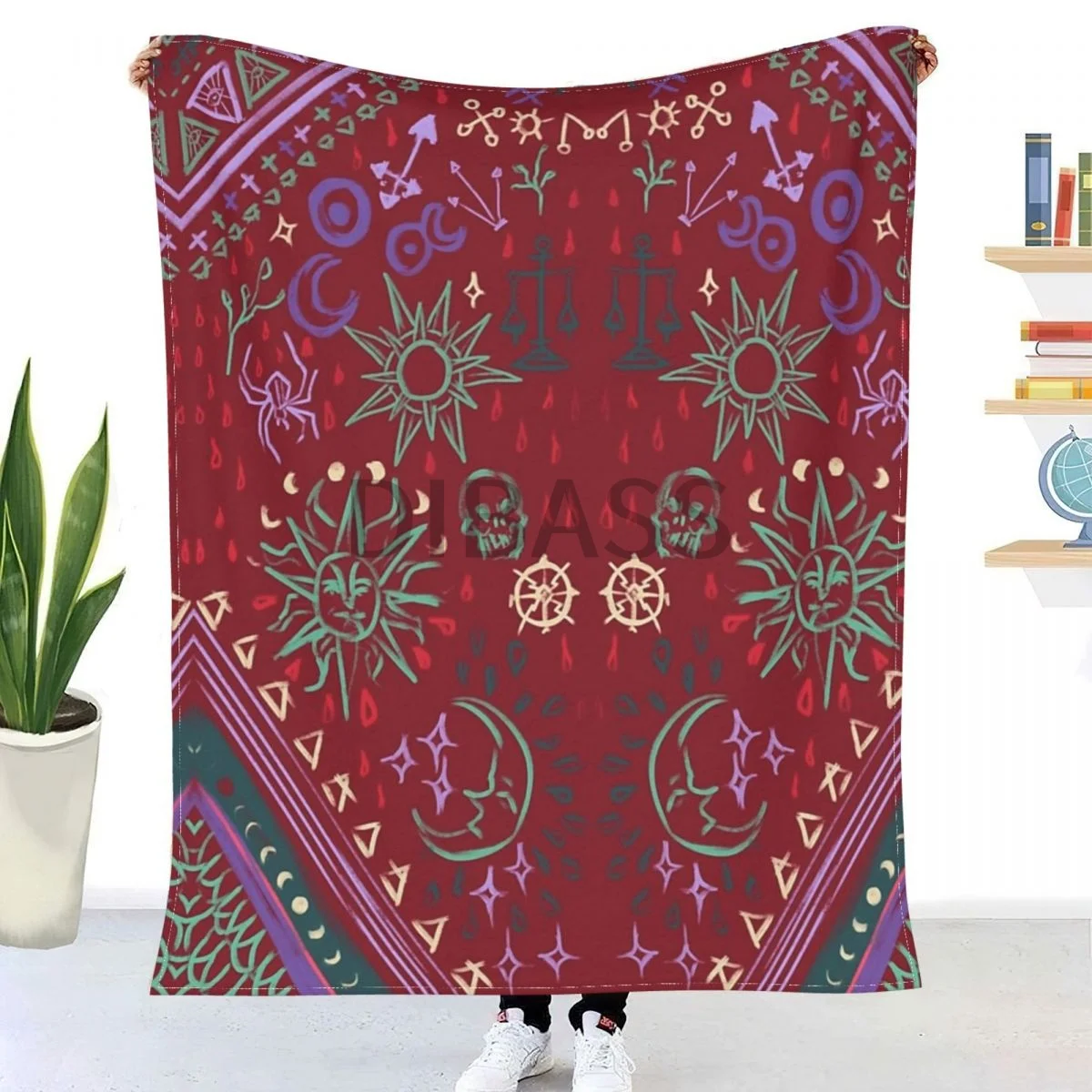 

Mollymauk's Coat, Front Panels Comforter 3D Printed Flannel Throw Blanket