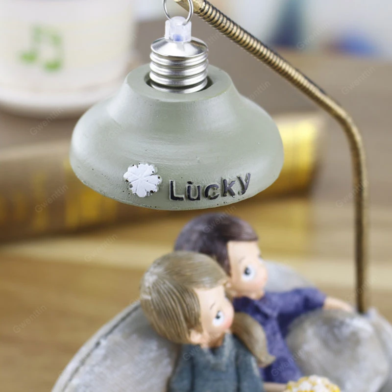 Романтические полимерные светодиодные ночники для пар украшения влюбленных