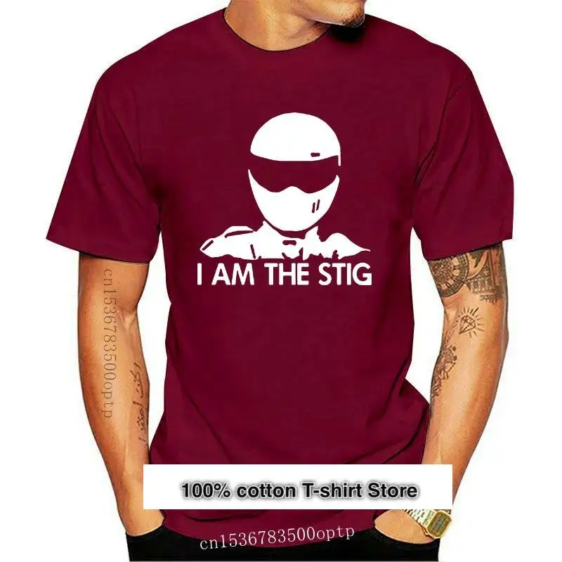 

New I am The Stig TOP GEAR Automotive Megazine TV Show Mens Black T-Shirt S-3XL