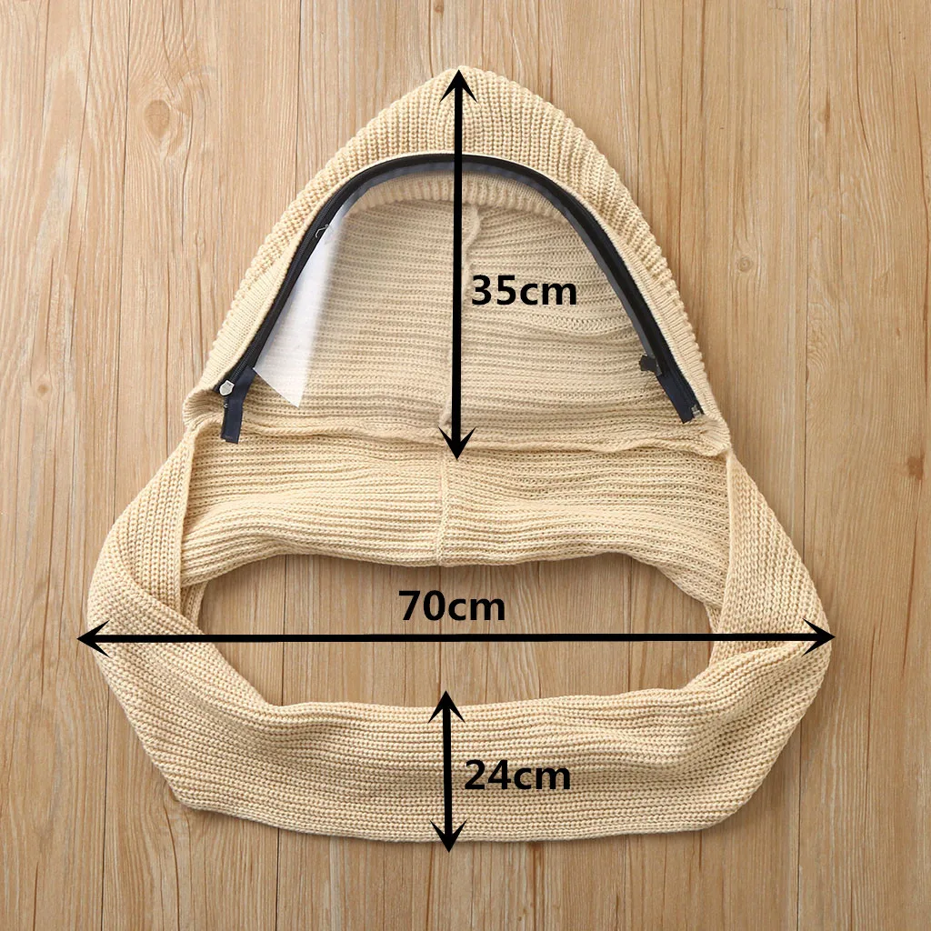 

Full Face Mask Transparent Hooded adult Hat Winter Scarf Warm Full Face Scarf face shield Masque maseczki ochronne