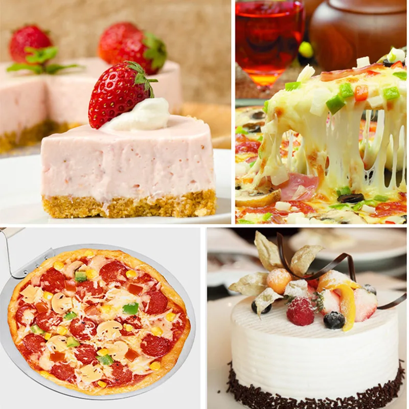 10 дюймовый Круглый поддон из нержавеющей стали для пиццы|Инструменты