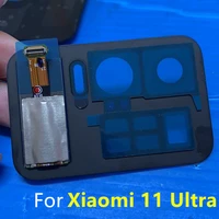 10pcslot original back rear screen for xiaomi 11 ultra replace secondary lcd touch camera lens cover display phone accessories
