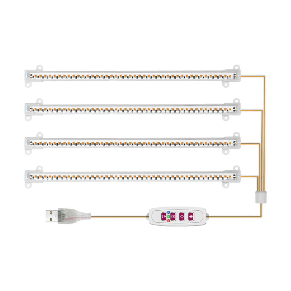 

30cm LED Plant Growth Light Bar Switch Timing Function Full-spectrum Growth Light Greenhouse Hydroponic Plant Growth Light