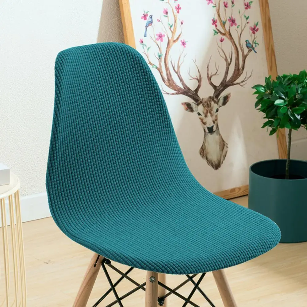 

Thick Chair Cushion Cover For Shell Chair Washable Seat Slipcover Cover Cover Banquet Chair Hotel Home Armless Shell Remova E5A3