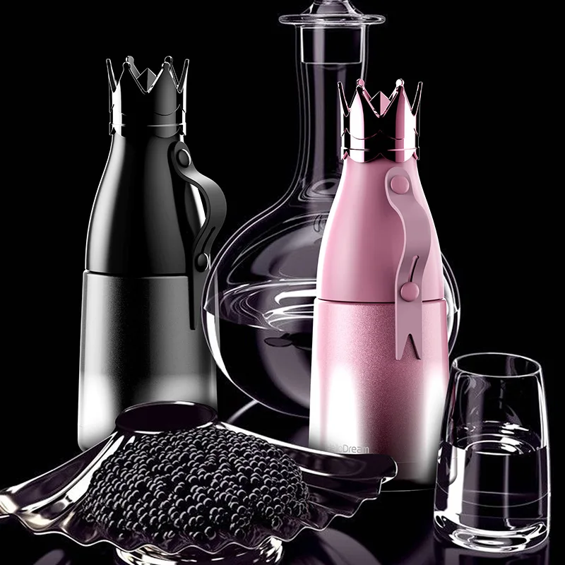 

Creative Crown Thermos Cup Insulation Stainless Steel Insulated Water Bottle Vacuum Cup Fashionable Thermos Bottle Drinkware