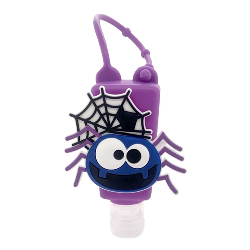 

1Pc Halloween Silicone Mini cartoon Hand Sanitizer Holder Disposable No Clean Detachable Cover Travel Portable Safe Gel 30ml
