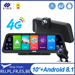 AI Голосовое управление тройной экран 4G Автомобильный видеорегистратор GPS навигатор грузовик ADAS видео рекордер 1080P HD DashCam камера ночного видения заднего вида