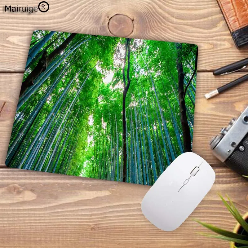 Bamboo Forest RGB Mouse Pad Large Gamer Led Computer Mousepad with Backlight Carpet for Keyboard Desk Mat Mause | Компьютеры и офис