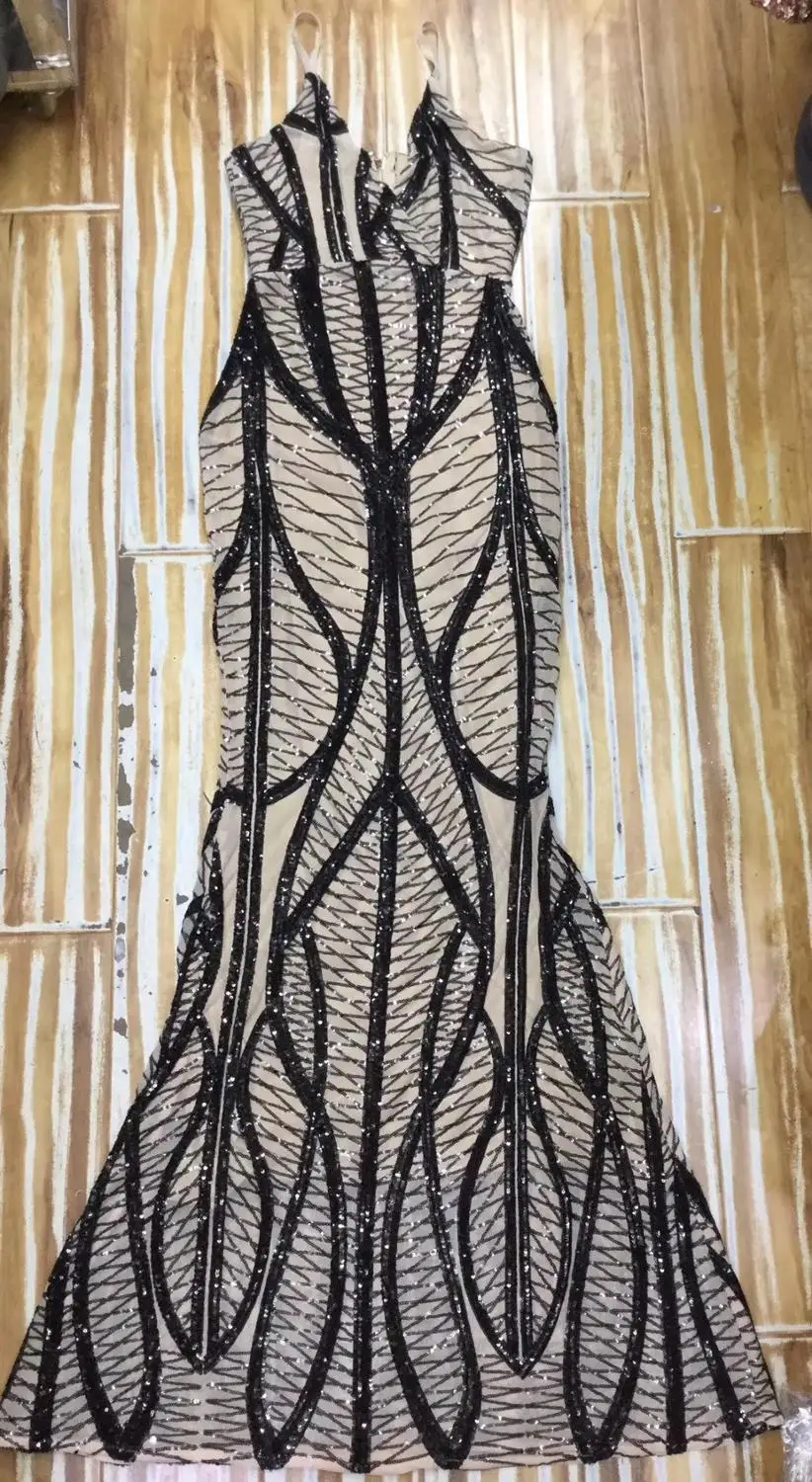 

Simly Tara Luxury Sequin Celebrity Party Dresses Women Sexy V Neck Mesh Sequins Maxi Long Party Club Dress Vestidos