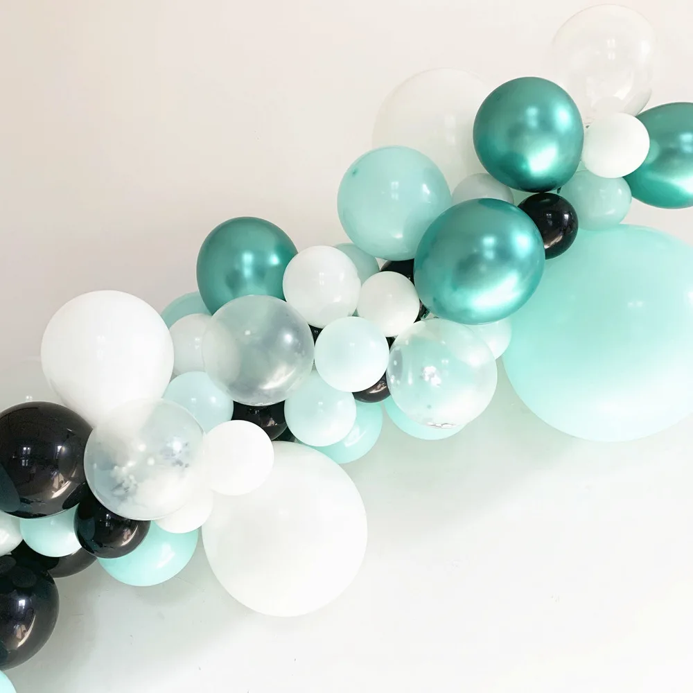 Мятно зеленого цвета металлические шары арочный Комплект Детская игрушка в