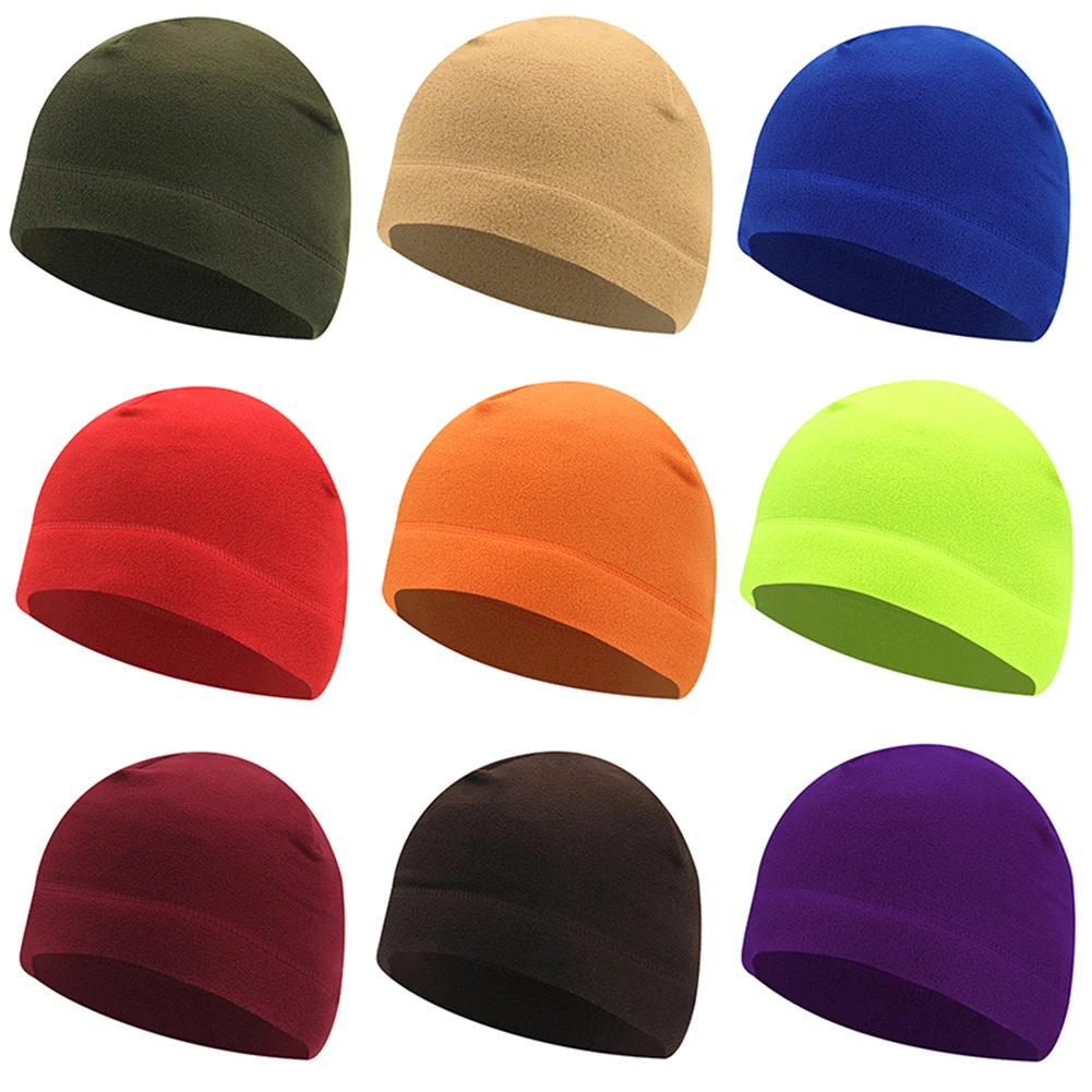 

Men Women Beanies Hats Winter Warm Sports Cycling Running Ski Bonnet Caps Outdoor Fleece Windproof Military Tactical Cap