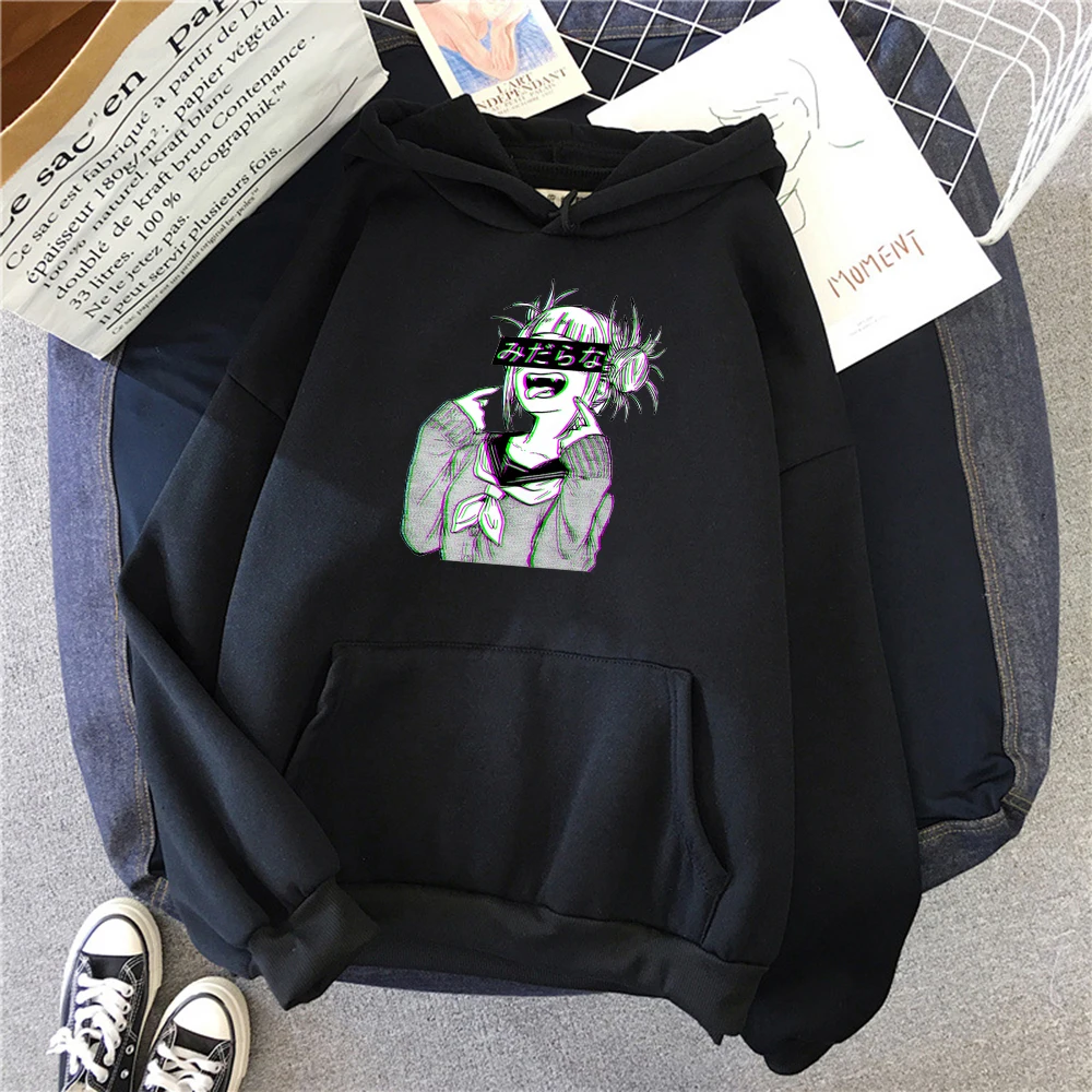 

Hot Sale Thick Fashion Clothing Anime Funny Cute Girl Printing Mens Hoodies Warm Casual Men's Hoody Oversized Crewneck Hooded
