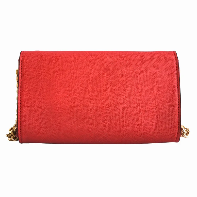 

New women's bag cross-print PU leather lady wallet one shoulder oblique bag chain bag
