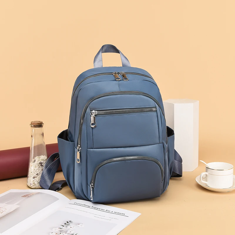

AOTTLA Bag Backpack Women's Bags Good Quality Oxford Cloth Backpack Women Shoulder Bag Solid Color Handbag Female Bag Rucksack