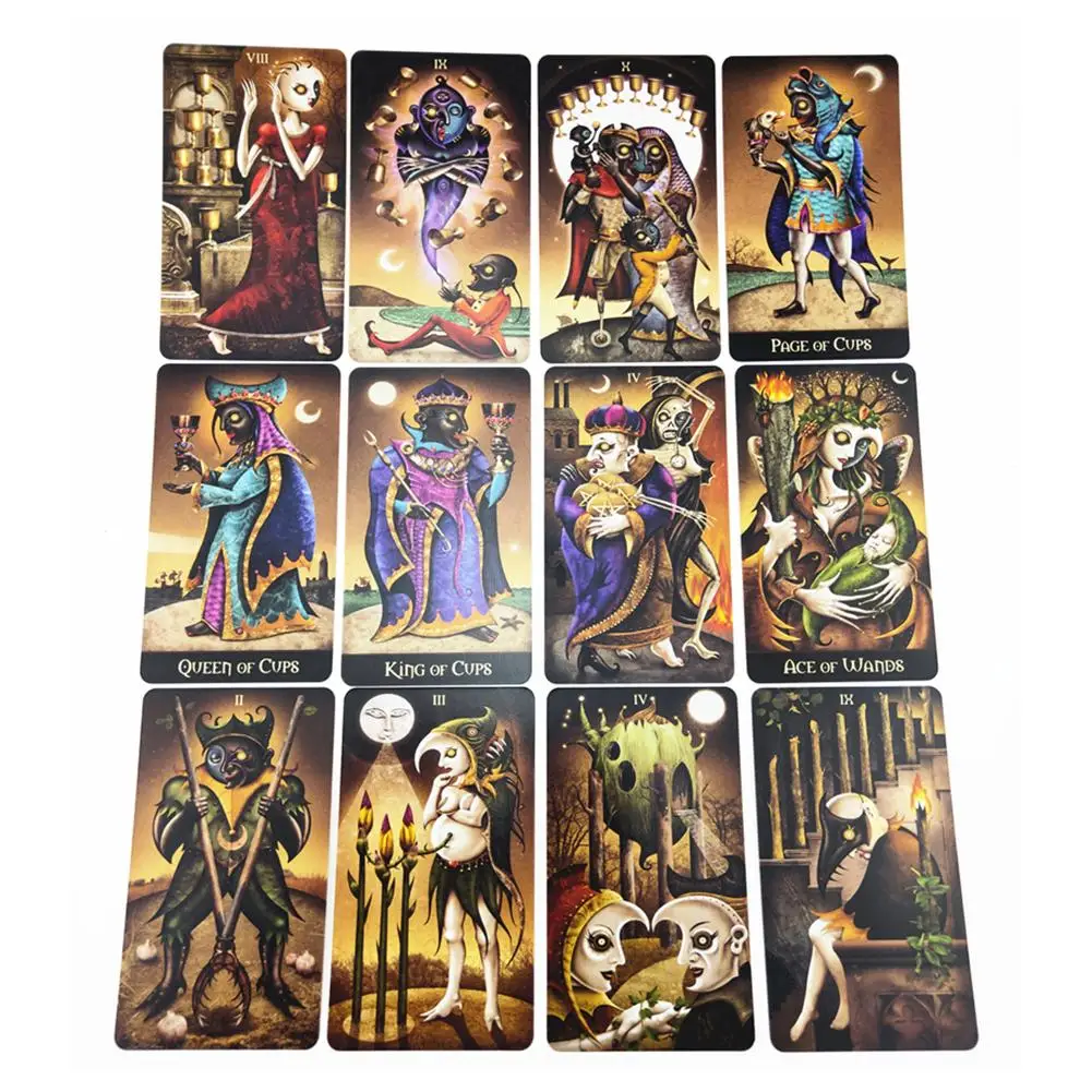 78 шт. английская настольная игра Deviant Moon Tarot версия карты для вечерние и Вечерние