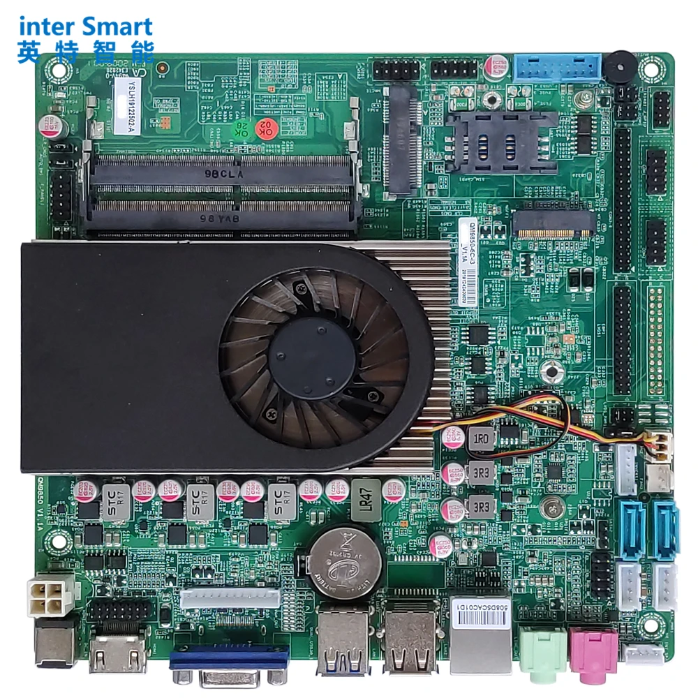 

QM9850 DDR4 8 ГБ ОЗУ 256 ГБ SSD 2LAN 6COM WIFI и BT Φ 8 поколение Core i3 компьютерная материнская плата