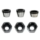 6 мм6,35 мм8 мм Цанга с гайкой сменная Цанга адаптер Цанга Зажимной патрон адаптер для фрезерного гравировального Станка серебристый