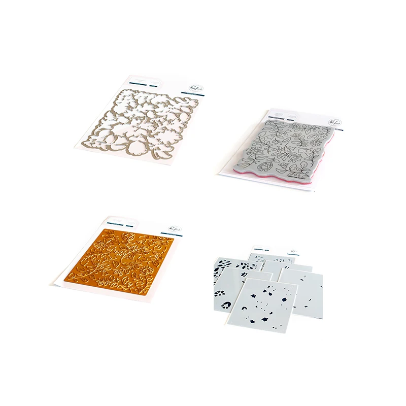 

Folk Garden Metal Cutting Dies Stamps Stencil Hot Foil Scrapbook Diary Decoration Embossing Template Diy Greeting Card Handmade
