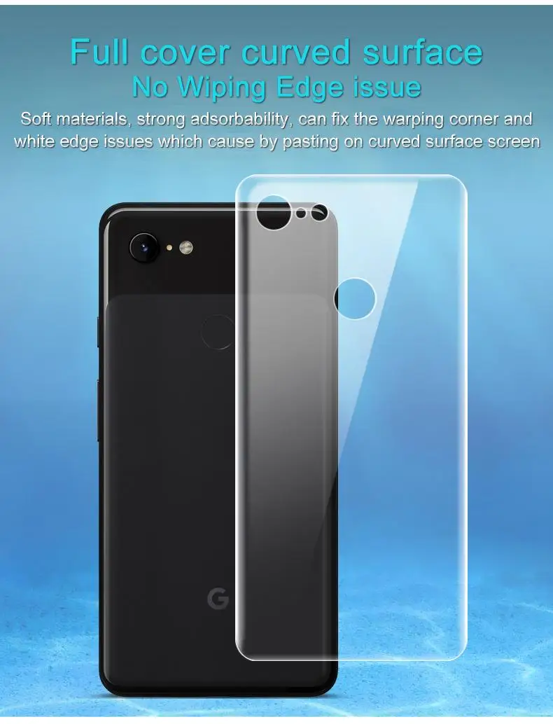 Imak 2 шт./упак. прозрачная Гидрогелевая пленка для Google Pixel3 3XL 3D полное покрытие Pixel 3