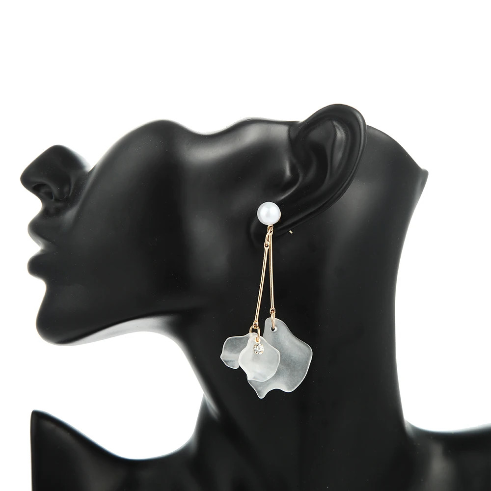 2019 новый корейский дизайн серьги с белым цветком милый подарок на день рождения