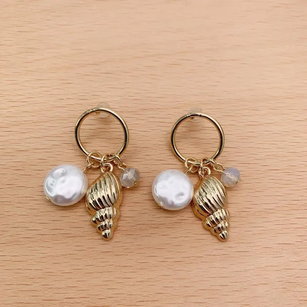 Золотые серьги модные ювелирные изделия свадебные вечерние подарки Женские