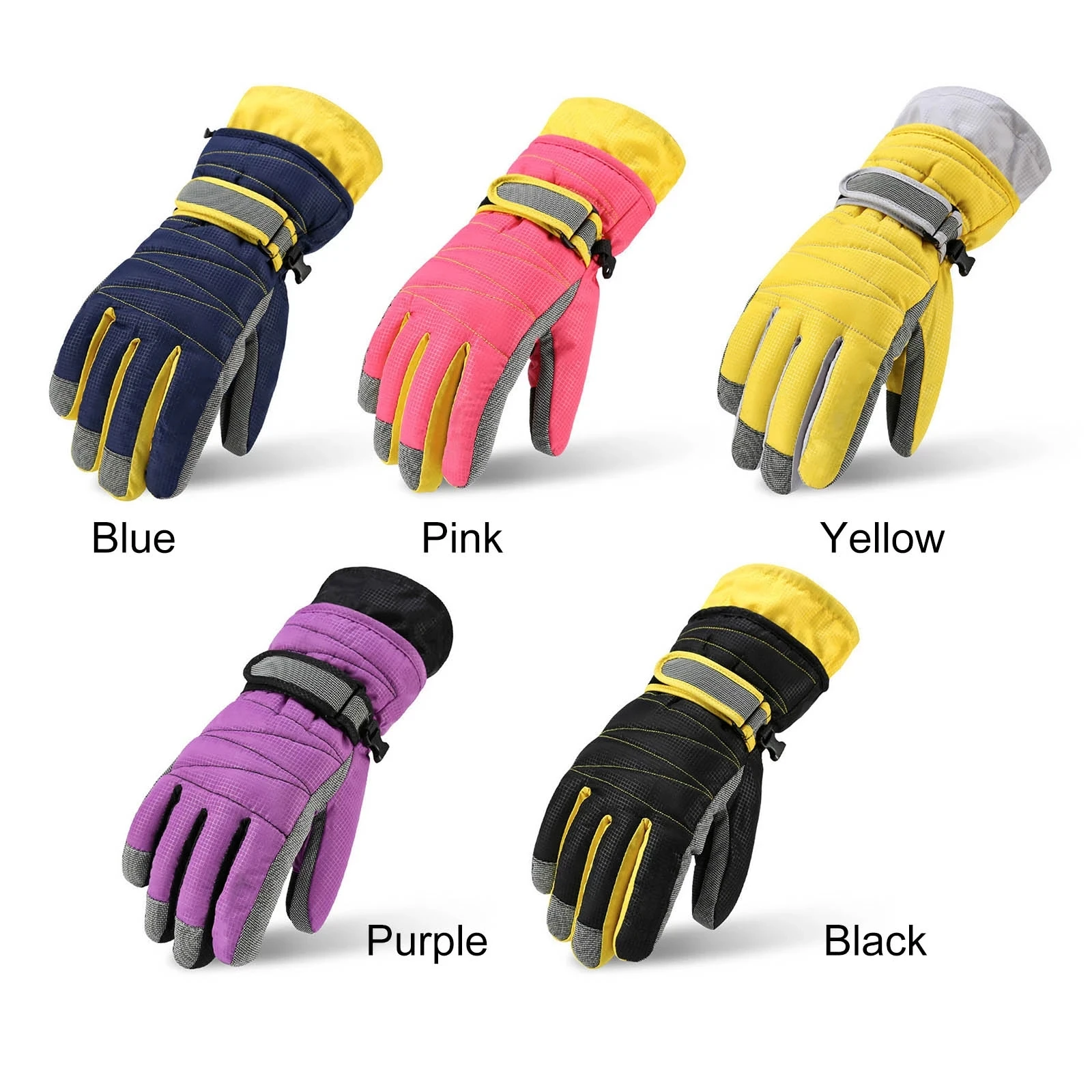 

New Unisex Winter Tech Windproof Waterproof Gloves Snow Work Ski Glove Windproof Warm Hands In Cold Weather Multicolor