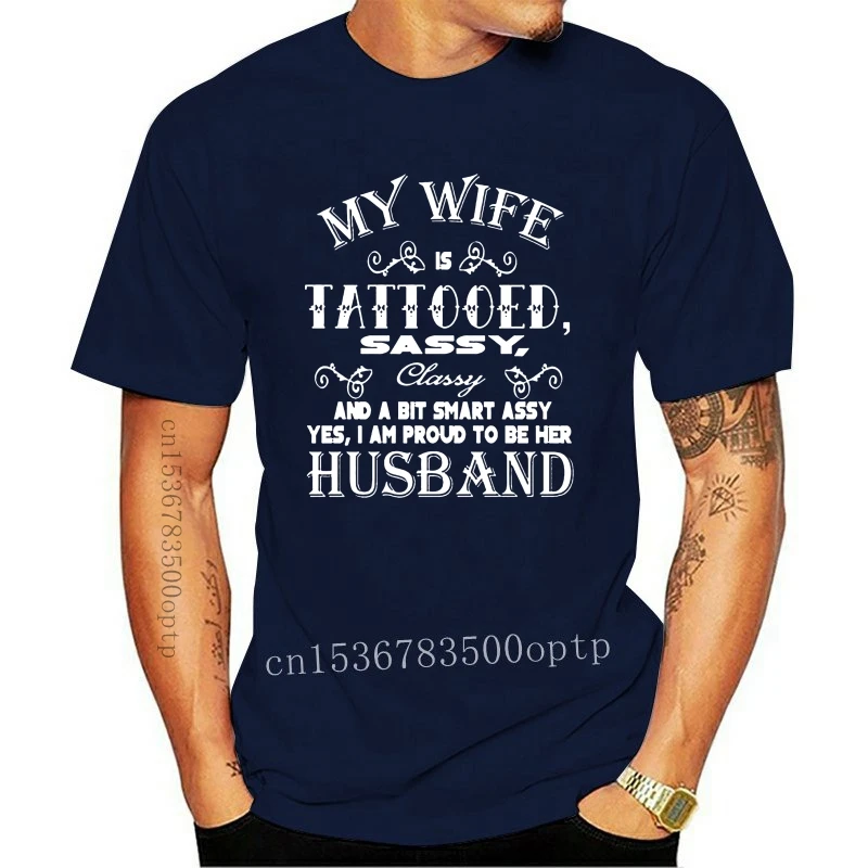 

New Custom I Am Proud To Be Her Husband Tshirt For Mens 100% Cotton Outfit Boy Girl T Shirts Short Sleeve Tee Tops