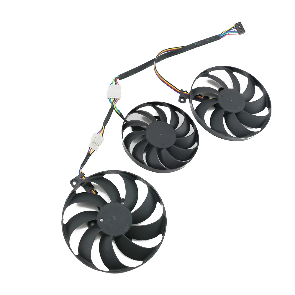 T129215BU T128010BU видеокарта вентилятор для ASUS Radeon RX 5600XT 5700 5700XT TUF X3 EVO OC Вентилятор