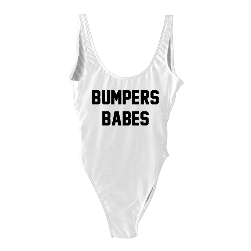 2020 Hot BUMPERS BABES Women's Swimsuits One Piece Bathing Suit Plus Size Customized Printing Sexy Bodysuit Dropshipping | Спорт и