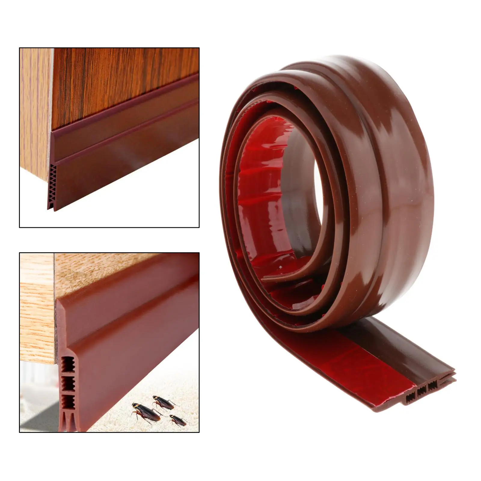 

Self-adhesive Weather Stripping Door Bottom Seal Strip, under Door Draft Stopper