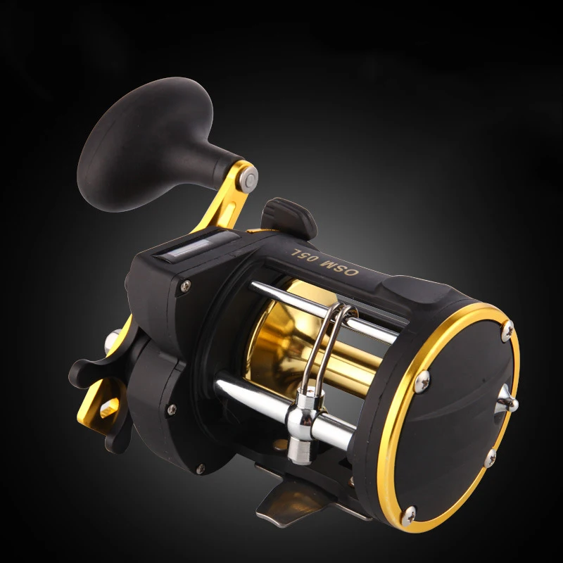 GLEEGLING 6:1 Fishing Reels 3BB Right Hand Line Trolling with Counter Drum Reel Multiplier |