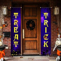 halloween porch banner decoration yard banners halloween flag decor sign for door wall indoor outdoor party home