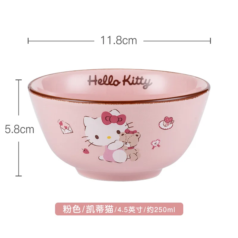 Sanrioed Mymelody HelloKittys Cinnamoroll LittleTwinStars Gudetama maru KEROPPI керамическая миска Милая мультяшная