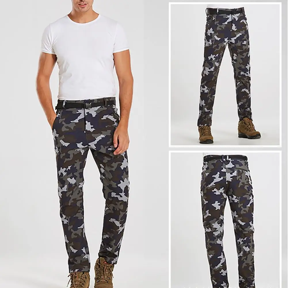 

Men Winter Fishing Trekking Hiking Pants Camouflage Plush Thick Long Trousers