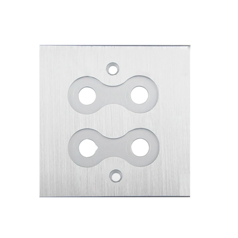 

2021 New Aluminum Alloy Wall Plate Home Theater Binding Post Gold Plated Copper Quad Sound Rhodium plated Speaker Part