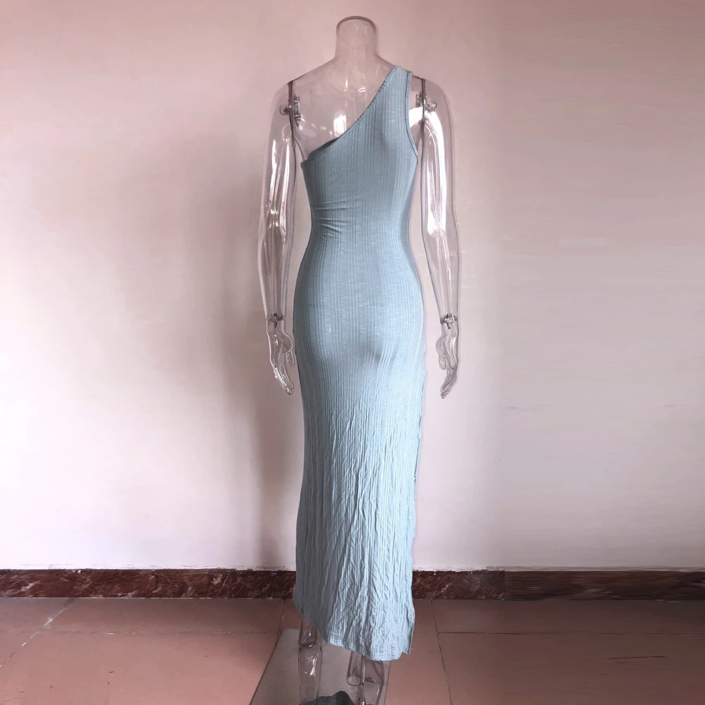 KGFIGU Kylie jenner robe vestidos горячая Распродажа летнее платье в рубчик на одно плечо женское облегающее сексуальное длинное платье макси