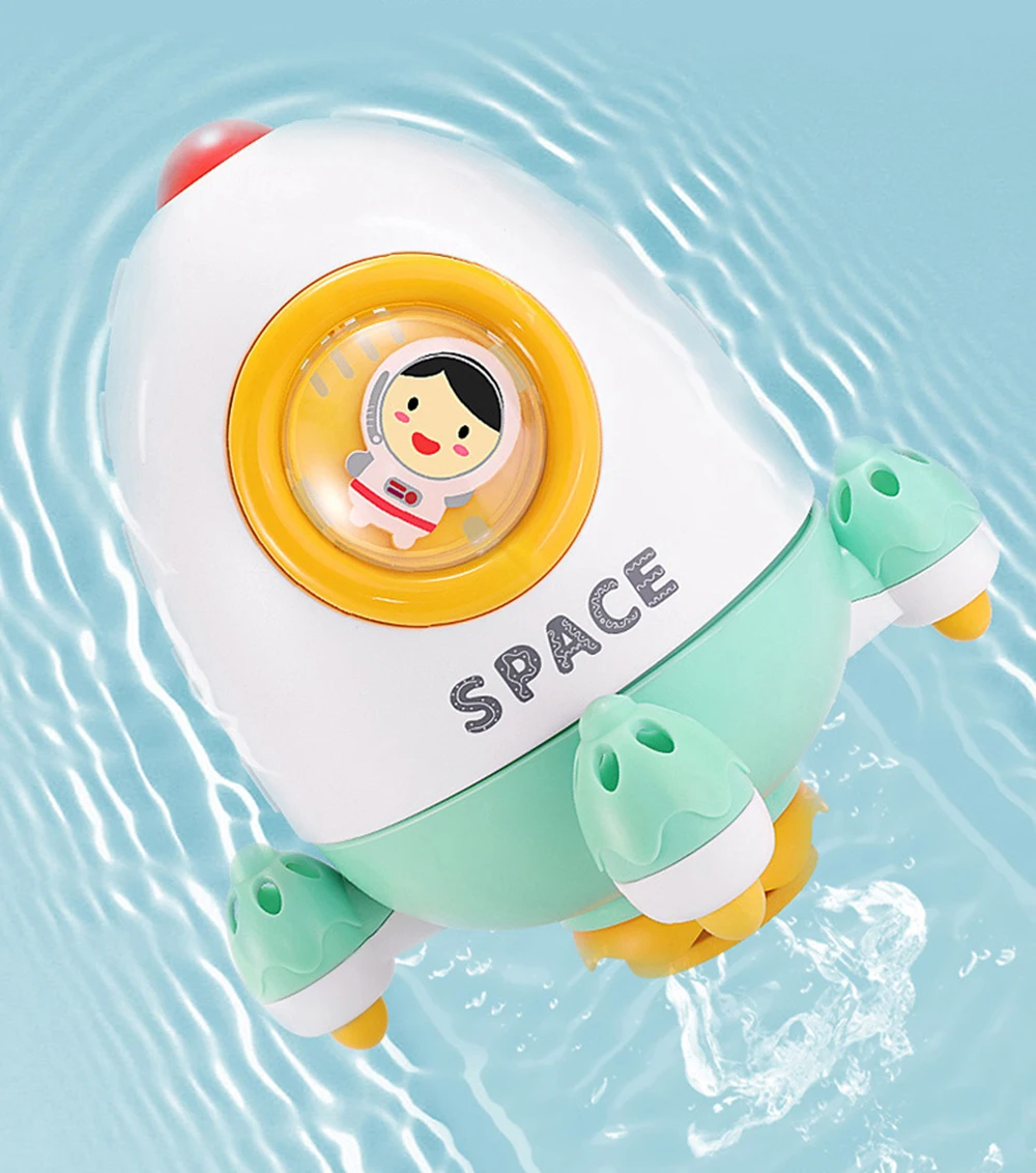 1 шт. летняя детская ванна игрушки для ванной вращающаяся вода игра в ракету