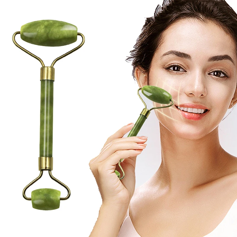 1 шт. Нефритовый ролик для похудения и ухода за лицом | Красота здоровье