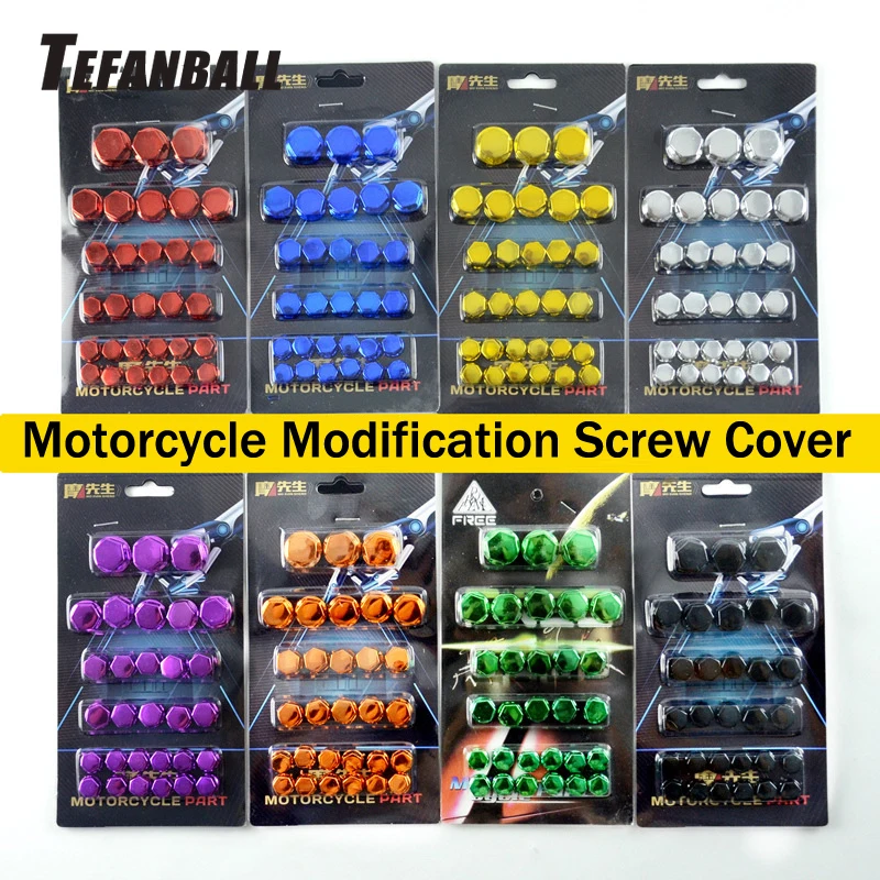 

30Pcs/Set Motorcycle Modification Accessories Head Screw Cover Decorative Parts for Yamaha Kawasaki Honda r30 Nuts Styling Cover