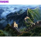 Полный квадратныйкруглый дрель 5d Сделай Сам алмазная живопись Китай защитные чехлы для сидений, сшитые специально для Great Wall здания, изображение пейзажа вышивка-мозаика стразами комплект