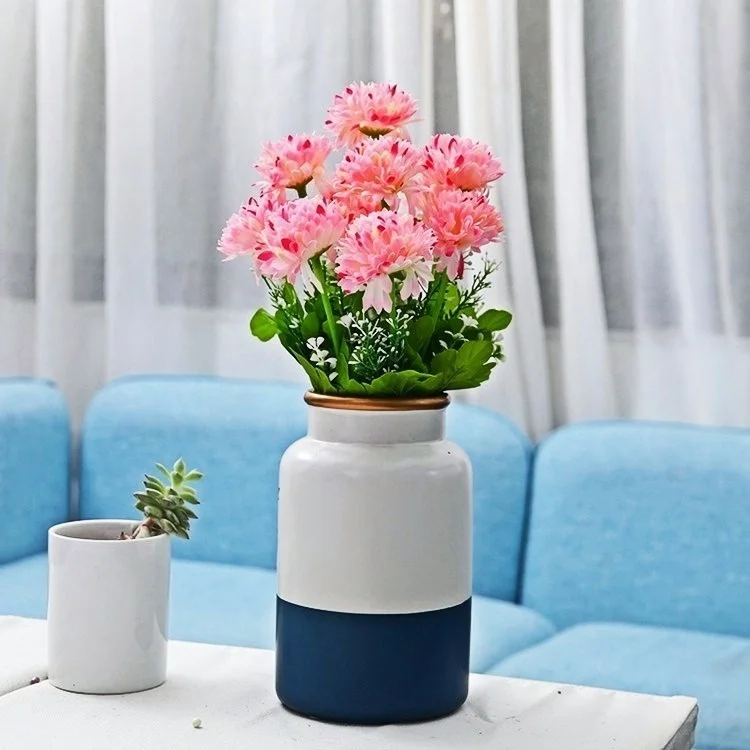 

Artificial Flowers, 1 Bunch, 43cm, 10 Heads, Ball Chrysanthemum, Home Decoration, Wedding Arrangement, Vase Flower Arrangement