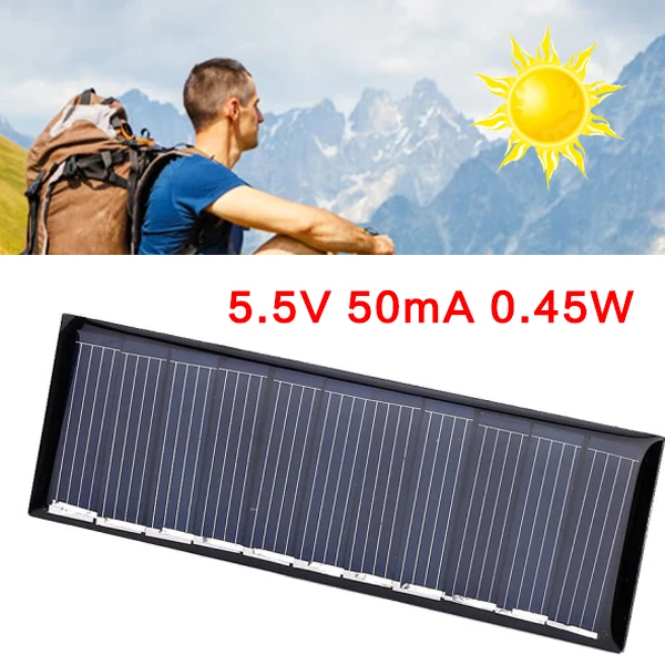DC 5 V 0 45 W Мини Солнечная Панель поликристаллический кремниевый модуль системы