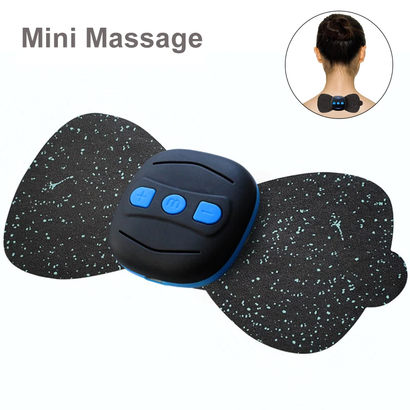 Портативный зарядный мини массажер шейные наклейки массажные для позвонков