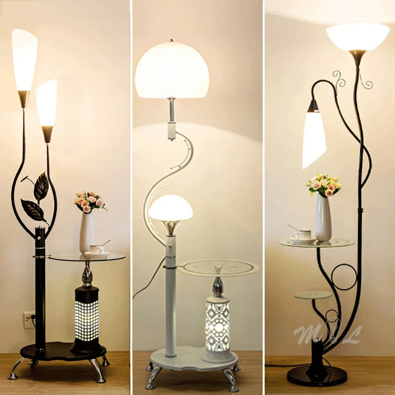 Современны Цветочные полка для лампы торшер Пол творческих Гостиная с