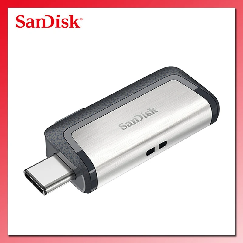 Двойной Флеш накопитель SanDisk SDDDC2 двойной OTG флеш 128 ГБ 256 Тип C USB флэш 64 32