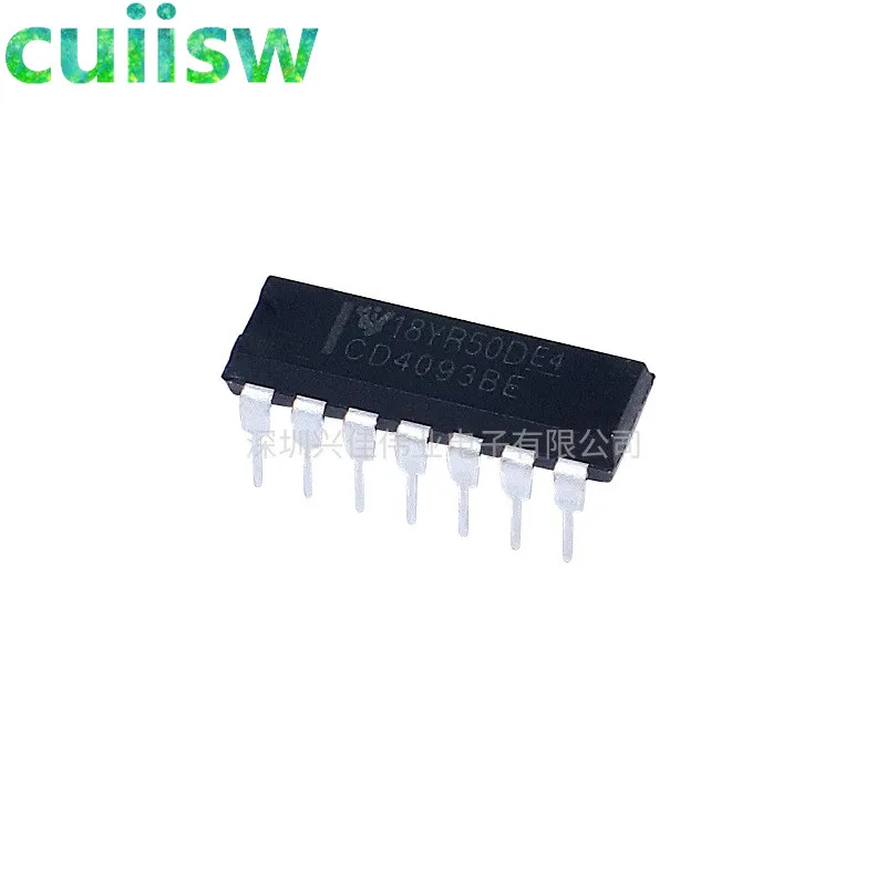 Чип CD4093 CD4093BE 4093 DIP 14 TI IC 10 шт.|ic 4093|ic chip |