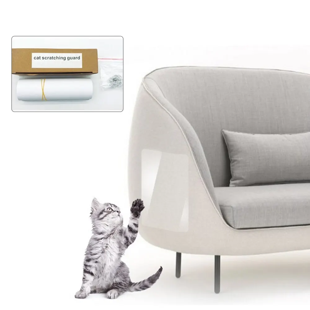6 шт./компл. Анти-Царапины и когтеточки для кошек Стикеры s Guard самоклеящаяся