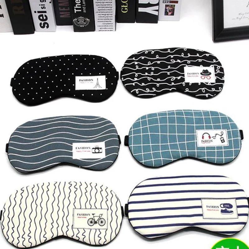 

Fashion 1PC Cotton Travel Sleep Rest Sleeping Relax Aid Mask Eye Shade Cover Comfort Care Blindfold eye care tools Sale