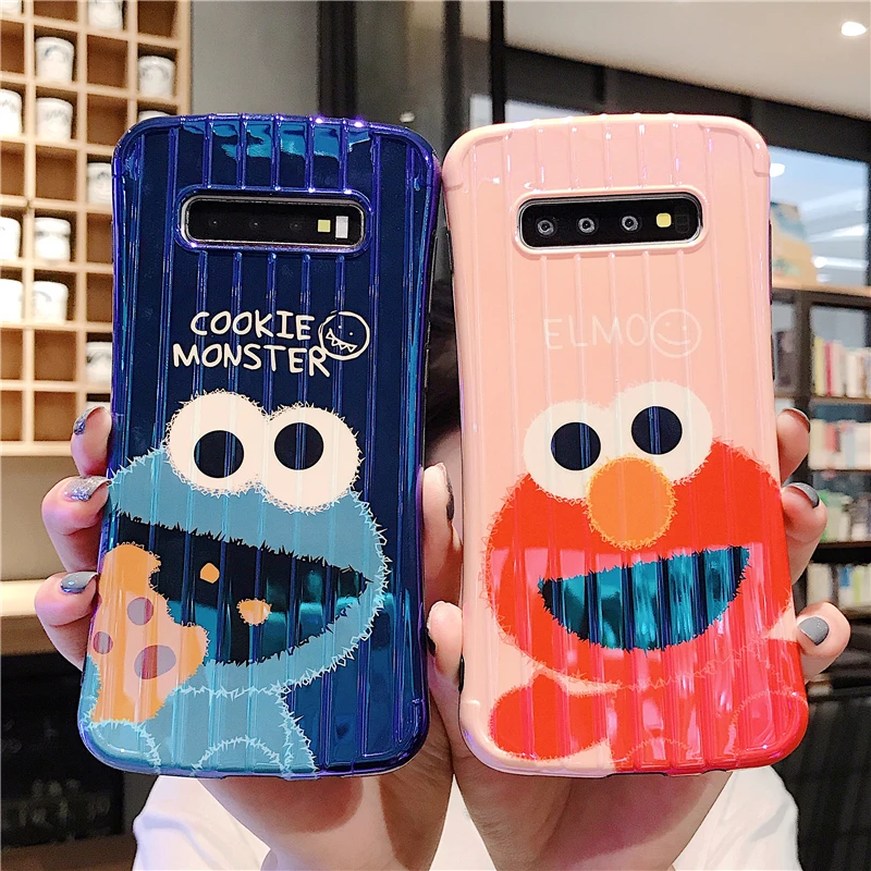 Ins мультфильм Улица Сезам для samsung g9 s8 s10 чехол телефона маленькая талия все
