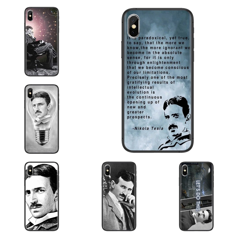 Черная крышка для телефона Nikola Tesla мягкий водонепроницаемый цветной чехол Huawei Mate